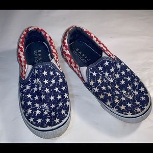 Boys Stars and Stripes Loafers • Size 13M